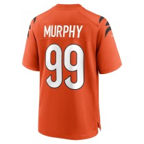 Men's Cincinnati Bengals Myles Murphy Number 99 Nike Orange Team Game Jersey