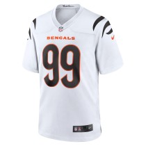 Men's Cincinnati Bengals Myles Murphy Number 99 Nike White Team Game Jersey