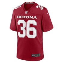 Men's Arizona Cardinals Andre Chachere Number 36 Nike Cardinal Team Game Jersey