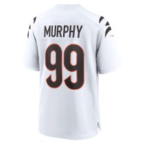 Men's Cincinnati Bengals Myles Murphy Number 99 Nike White Team Game Jersey