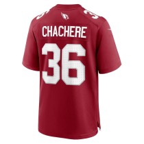 Men's Arizona Cardinals Andre Chachere Number 36 Nike Cardinal Team Game Jersey