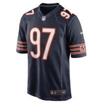 Men's Chicago Bears Andrew Billings Number 97 Nike Navy Game Jersey