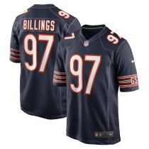 Men's Chicago Bears Andrew Billings Number 97 Nike Navy Game Jersey