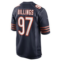 Men's Chicago Bears Andrew Billings Number 97 Nike Navy Game Jersey