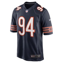 Men's Chicago Bears Austin Booker Number 94 Nike Navy Game Jersey