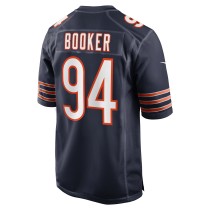 Men's Chicago Bears Austin Booker Number 94 Nike Navy Game Jersey