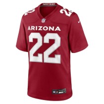 Men's Arizona Cardinals K'Von Wallace Number 22 Nike Cardinal Team Game Jersey