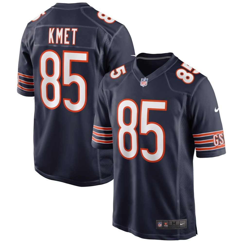 Men's Chicago Bears Cole Kmet Number 85 Nike Navy Player Game Jersey