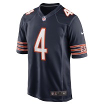 Men's Chicago Bears D'Andre Swift Number 4 Nike Navy Game Jersey