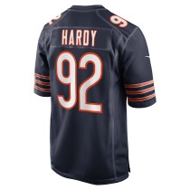 Men's Chicago Bears Daniel Hardy Number 92 Nike Navy Team Game Jersey