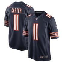 Men's Chicago Bears DeAndre Carter Number 11 Nike Navy Game Jersey