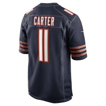 Men's Chicago Bears DeAndre Carter Number 11 Nike Navy Game Jersey