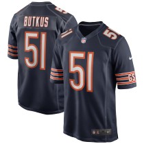 Men's Chicago Bears Dick Butkus Number 51 Nike Navy Game Retired Player Jersey