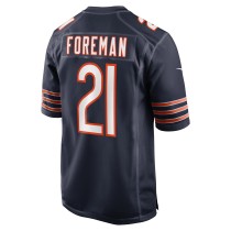 Men's Chicago Bears D'Onta Foreman Number 21 Nike Navy Game Jersey