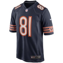 Men's Chicago Bears Doug Atkins Number 81 Nike Navy Game Retired Player Jersey