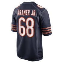 Men's Chicago Bears Doug Kramer Jr. Number 68 Nike Navy Game Jersey