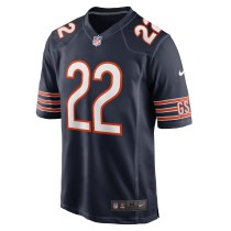 Men's Chicago Bears Elijah Hicks Number 22 Nike Navy Team Game Jersey