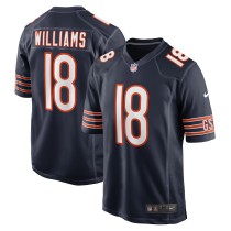 Men's Chicago Bears Caleb Williams Number 18 Nike Navy Player Game Jersey