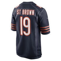 Men's Chicago Bears Equanimeous St. Brown Number 19 Nike Navy Game Player Jersey