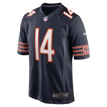 Men's Chicago Bears Gerald Everett Number 14 Nike Navy Game Jersey