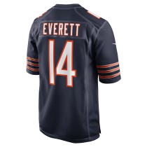 Men's Chicago Bears Gerald Everett Number 14 Nike Navy Game Jersey