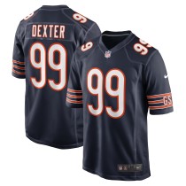 Men's Chicago Bears Gervon Dexter Sr Number 99 Nike Navy Team Game Jersey