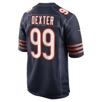 Men's Chicago Bears Gervon Dexter Sr Number 99 Nike Navy Team Game Jersey