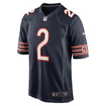 Men's Chicago Bears D.J. Moore Nike Number 2 Navy Team Color Game Jersey