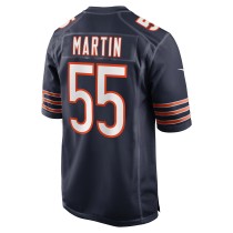 Men's Chicago Bears Jacob Martin Number 55 Nike Navy Game Jersey