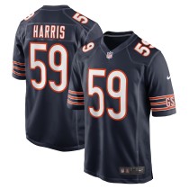 Men's Chicago Bears Jalen Harris Number 59 Nike Navy Team Game Jersey