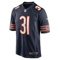 Men's Chicago Bears Jaylon Jones Number 31 Nike Navy Game Player Jersey