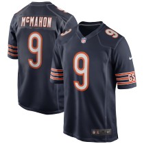 Men's Chicago Bears Jim McMahon Number 9 Nike Navy Game Retired Player Jersey