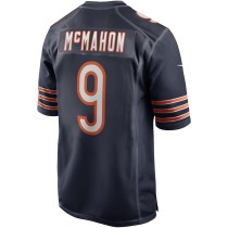 Men's Chicago Bears Jim McMahon Number 9 Nike Navy Game Retired Player Jersey