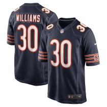 Men's Chicago Bears Joejuan Williams Number 30 Nike Navy Game Jersey