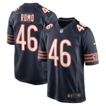 Men's Chicago Bears John Parker Romo Number 46 Nike Navy Team Game Jersey