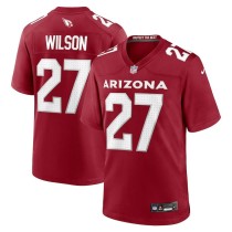 Men's Arizona Cardinals Divaad Wilson Number 27 Nike Cardinal Team Game Jersey