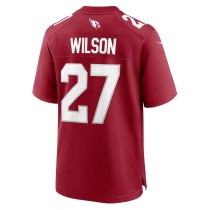 Men's Arizona Cardinals Divaad Wilson Number 27 Nike Cardinal Team Game Jersey