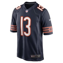 Men's Chicago Bears Keenan Allen Number 13 Nike Navy Team Game Jersey