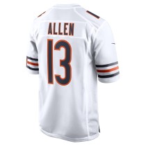 Men's Chicago Bears Keenan Allen Number 13 Nike White Game Jersey