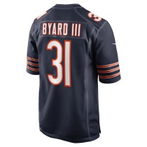 Men's Chicago Bears Kevin Byard III Number 31 Nike Navy Game Jersey