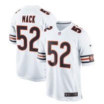 Men's Chicago Bears Khalil Mack Number 52 Nike White Game Jersey