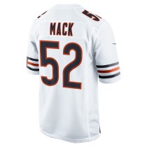 Men's Chicago Bears Khalil Mack Number 52 Nike White Game Jersey