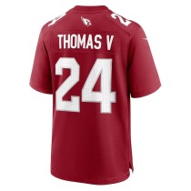 Men's Arizona Cardinals Starling Thomas V Number 24 Nike Cardinal Team Game Jersey