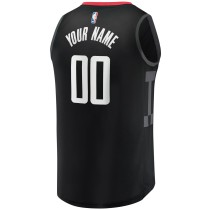 Men's Houston Rockets Fanatics Black Fast Break Replica Custom Jersey