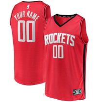 Men's Houston Rockets Fanatics Red Fast Break Custom Replica Jersey