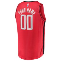 Men's Houston Rockets Fanatics Red Fast Break Custom Replica Jersey