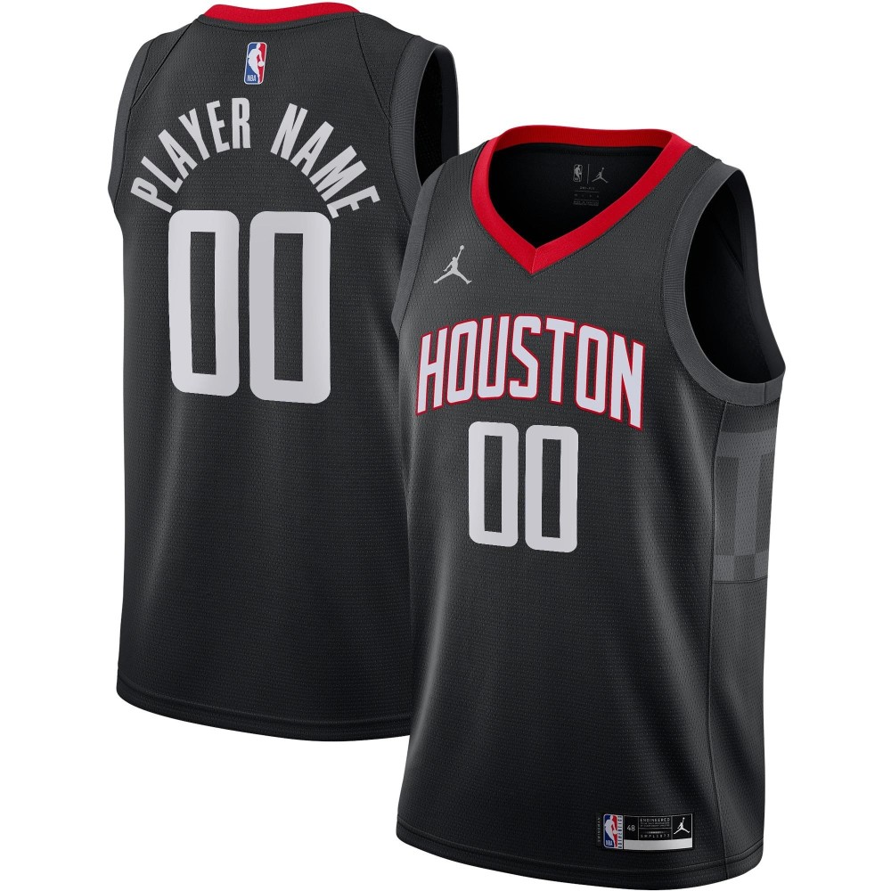 Men's Houston Rockets Jordan Brand Black Swingman Custom Jersey