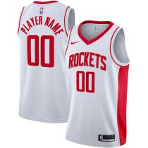 Men's Houston Rockets Nike White 202021 Swingman Custom Jersey