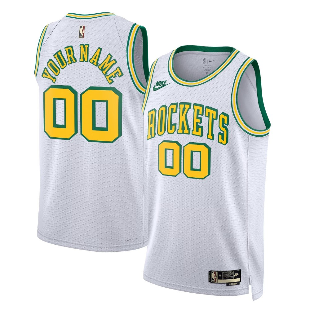 Unisex Houston Rockets Nike White Custom Swingman Jersey