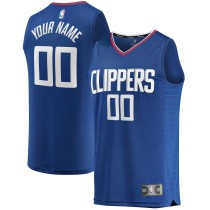 Men's LA Clippers Fanatics Royal Fast Break Custom Replica Jersey